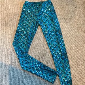 Goldsheep mermaid print leggings